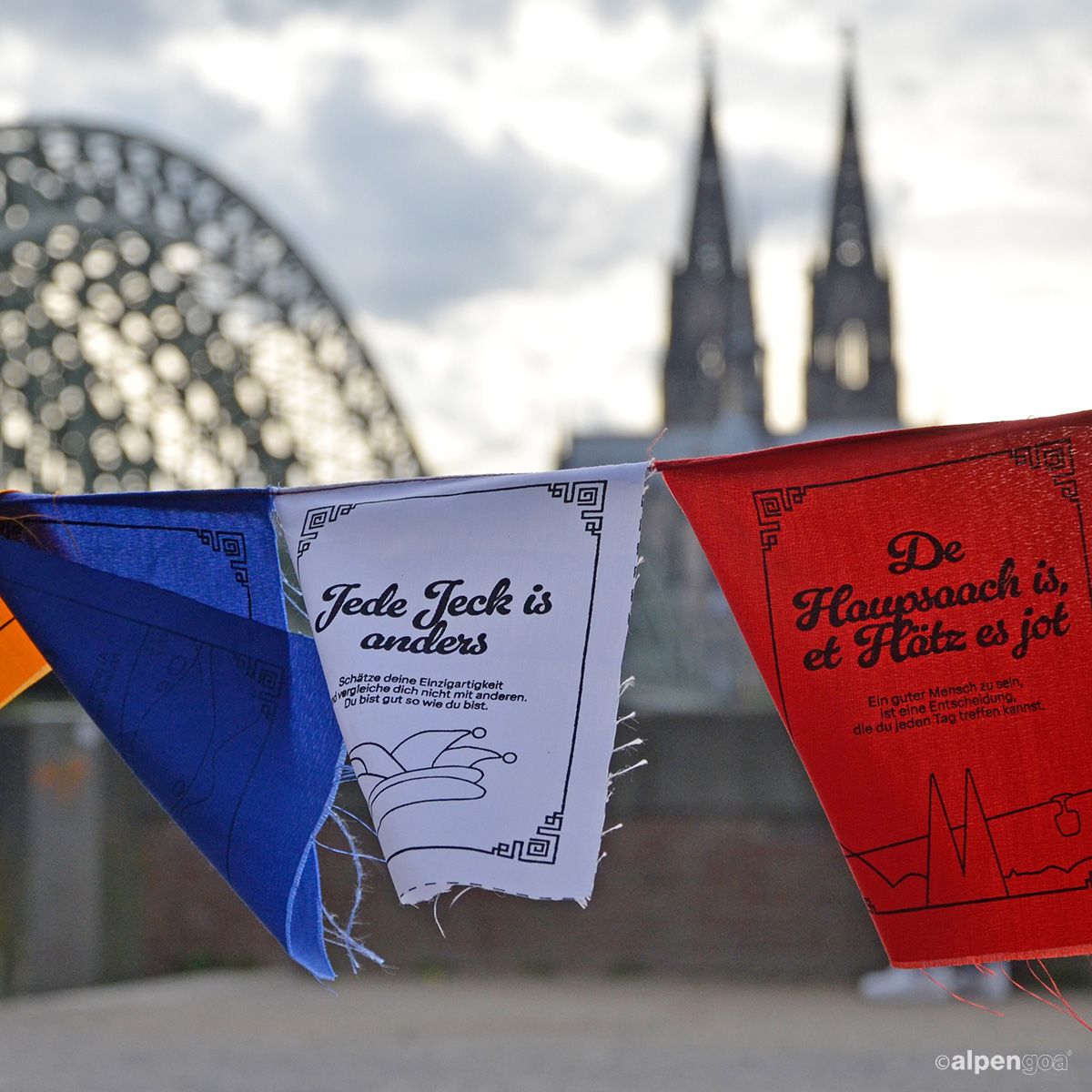 Rheinisches Gebetsfähnchen in Köln